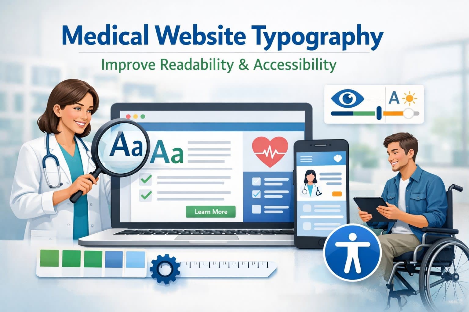 Typography & Readability for Healthcare Websites: Design That Builds Trust and Engagement