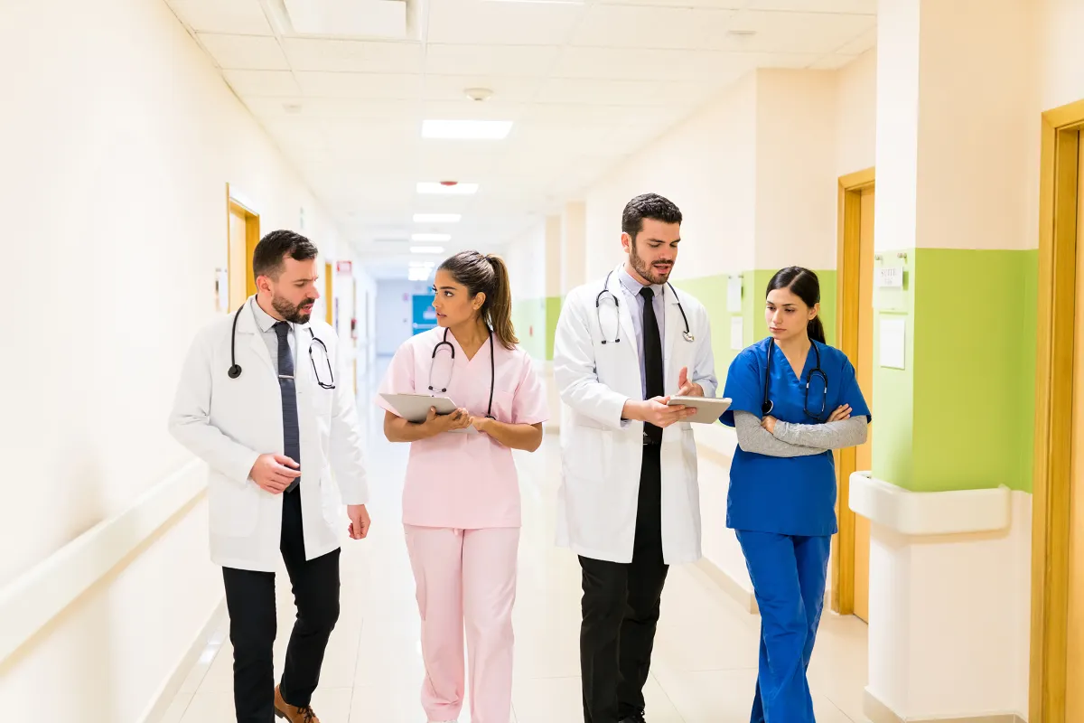 General physician consulting patient